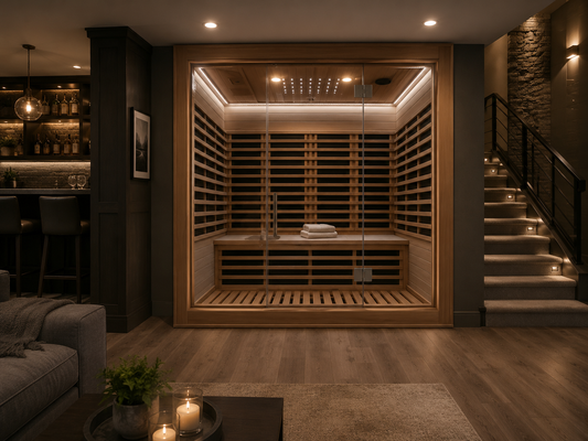 4 Person Indoor Sauna 71in x 48in x 75in- with Canadian Cedar