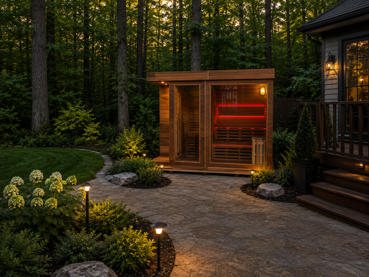 6 Person Indoor Sauna 98in x 79in x 75in with Canadian Cedar